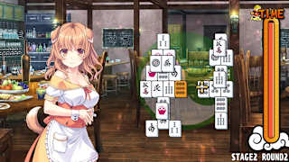 Pretty Girls Mahjong Solitaire - Green screenshot 5