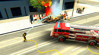 Firefighter:Car Fire Truck Sim Driving 2022 Simulator screenshot 3
