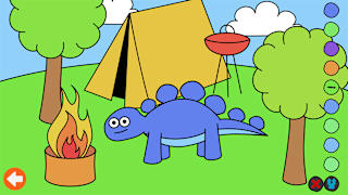 Learn & Play: Dino Coloring screenshot 1