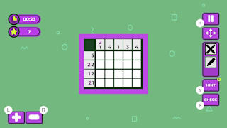 Squares and Numbers screenshot 2