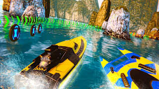 Race Boat Simulator - 3D Stunt Racing Driving Ship in Ocean screenshot 3