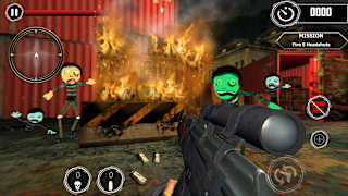 Zombie Sniper Shooter - Stickman War screenshot 3