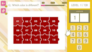 Simple Number-Based Color Sense IQ Test screenshot 1