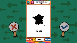 Swipe Right or Left Geography Binary Quiz screenshot 1