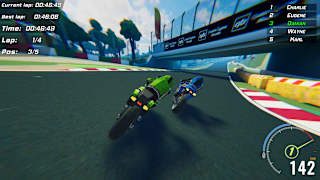 Toon Roads : Superbike screenshot 1
