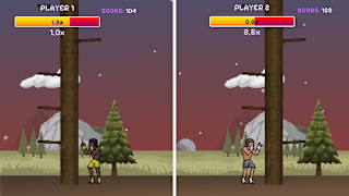 Heavy Hand: Pixel Tree Forest Fury screenshot 2