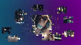 Beautiful Anime Puzzles - Rainy Days screenshot 3
