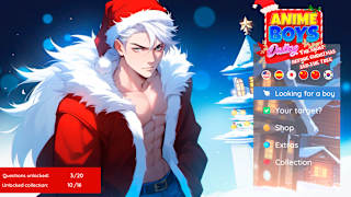 Anime Boys Dating: The night before Christmas and the tree screenshot 2