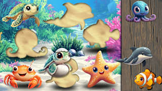 Puzzle Adventures - Sea Animals screenshot 4