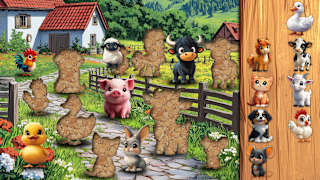 Puzzle Adventures - Farm Animals screenshot 4