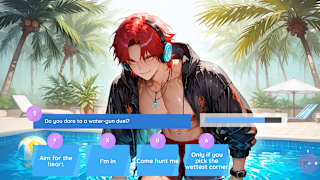 Poolside Boys Kiss: Passion Fruits Hotel Dating Sim screenshot 3