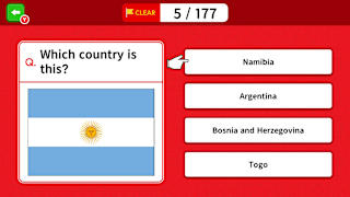 Flag Trivia Quiz: Four Choices! screenshot 1