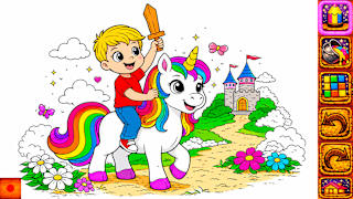 Animal Coloring Book for Kids & Toddlers: Unicorns screenshot 3