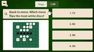 Reversi Brain Quiz! - Spot the Max Flip in 1-Move - screenshot 1