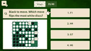 Reversi Brain Quiz! - Spot the Max Flip in 1-Move - screenshot 4
