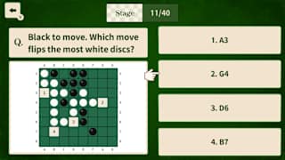 Reversi Brain Quiz! - Spot the Max Flip in 1-Move - screenshot 2