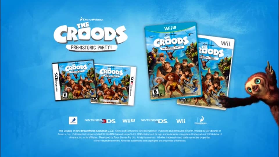 the croods prehistoric party wii