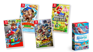 A collection of Switch games on sale