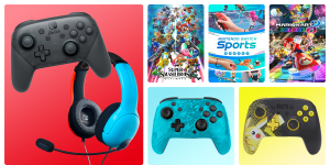 My Nintendo Store Competitive Games - Nintendo Pro Controller, Super Smash Brothers, Nintendo Switch Sports, Mario Kart Deluxe 8, wireless controllers