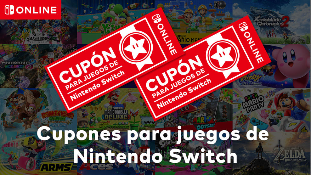 Cupones para juegos de Nintendo Switch	