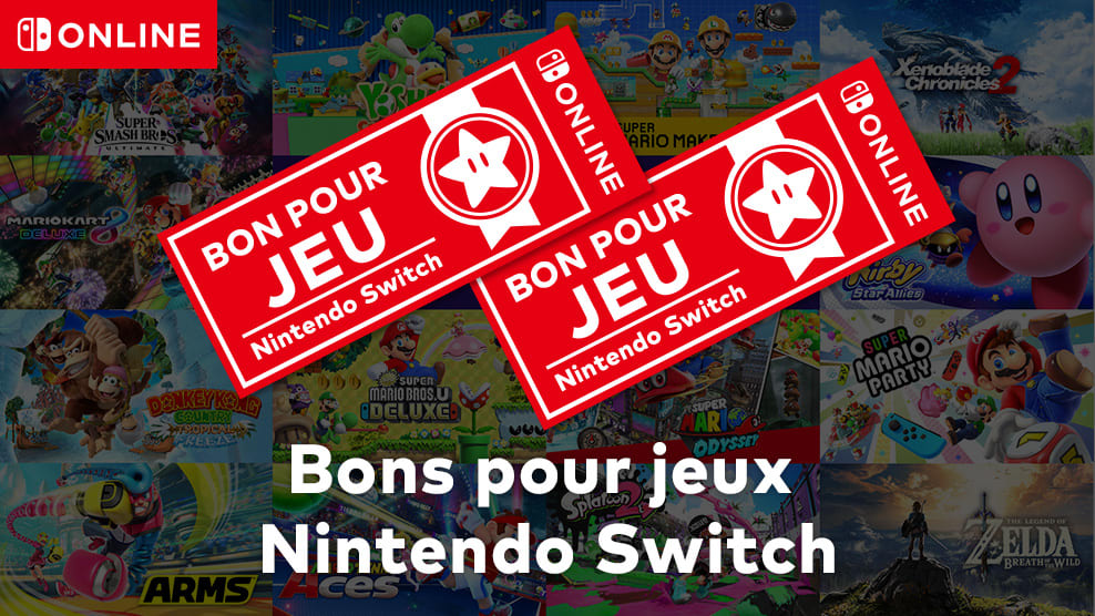 Bons pour jeux Nintendo Switch