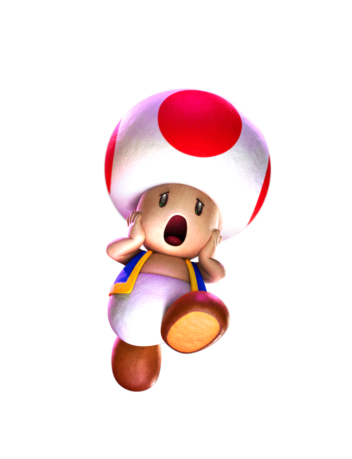 Toad luce muy preocupado.