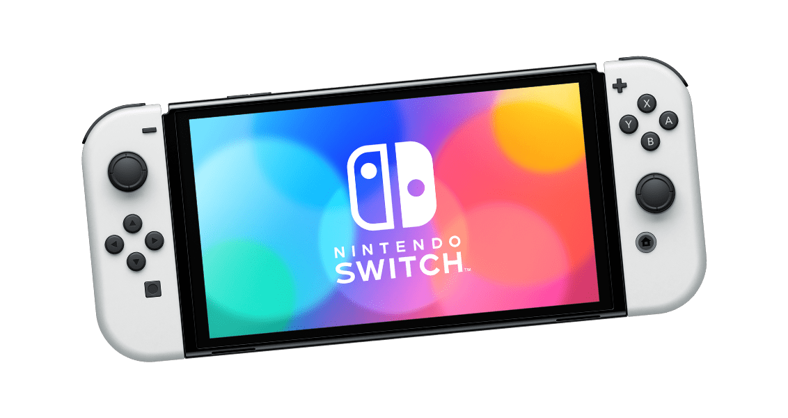 Um Nintendo Switch - Modelo OLED.