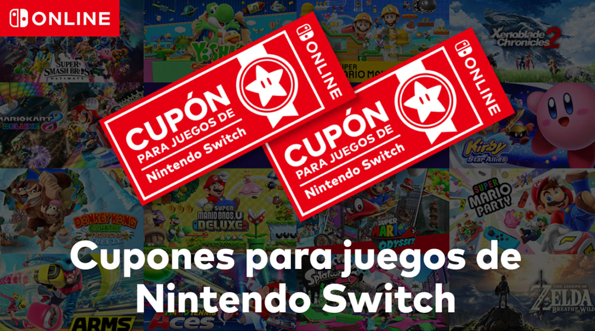 Cupones para juegos de Nintendo Switch