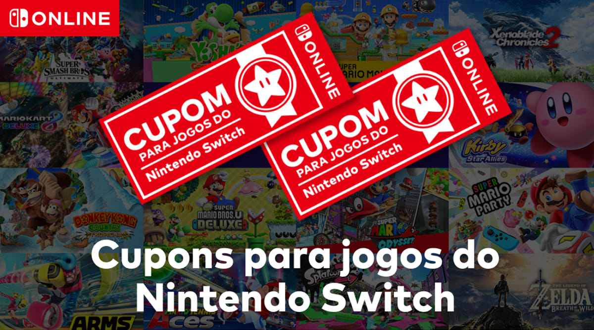 Cupons para jogos do Nintendo Switch