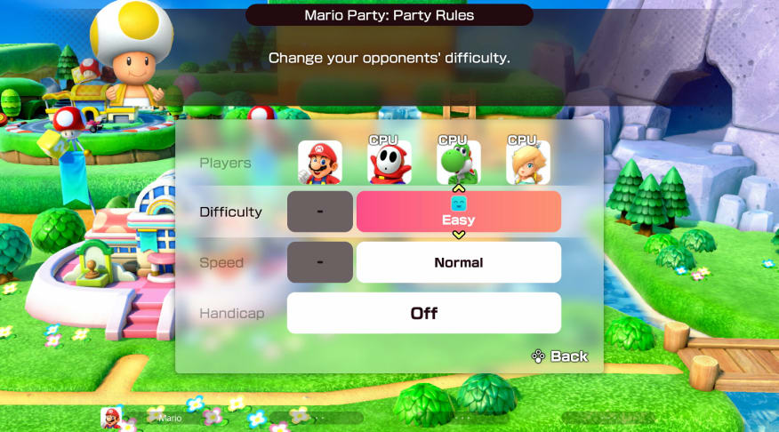 Mario and friends line up against Bowser and his minions.