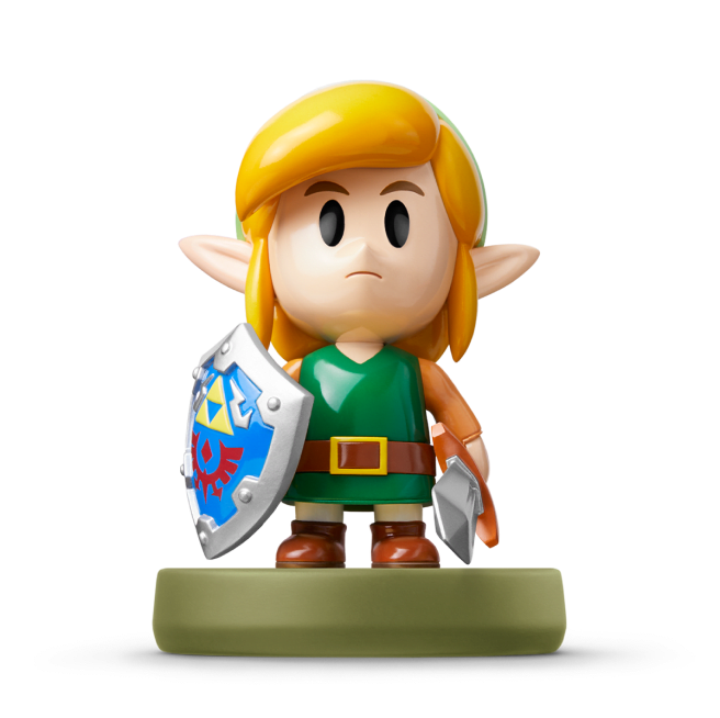 A Link amiibo figure.