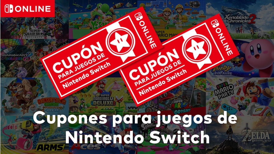 Cupones para juegos de Nintendo Switch