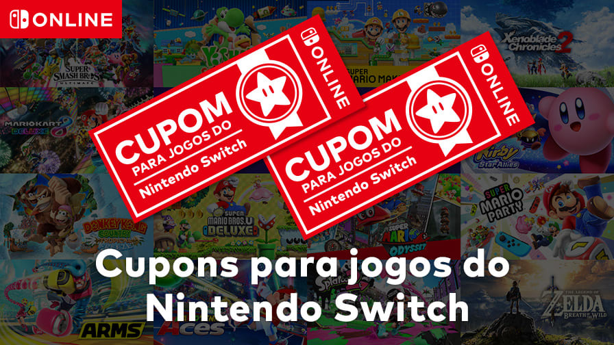 Cupons para jogos do Nintendo Switch