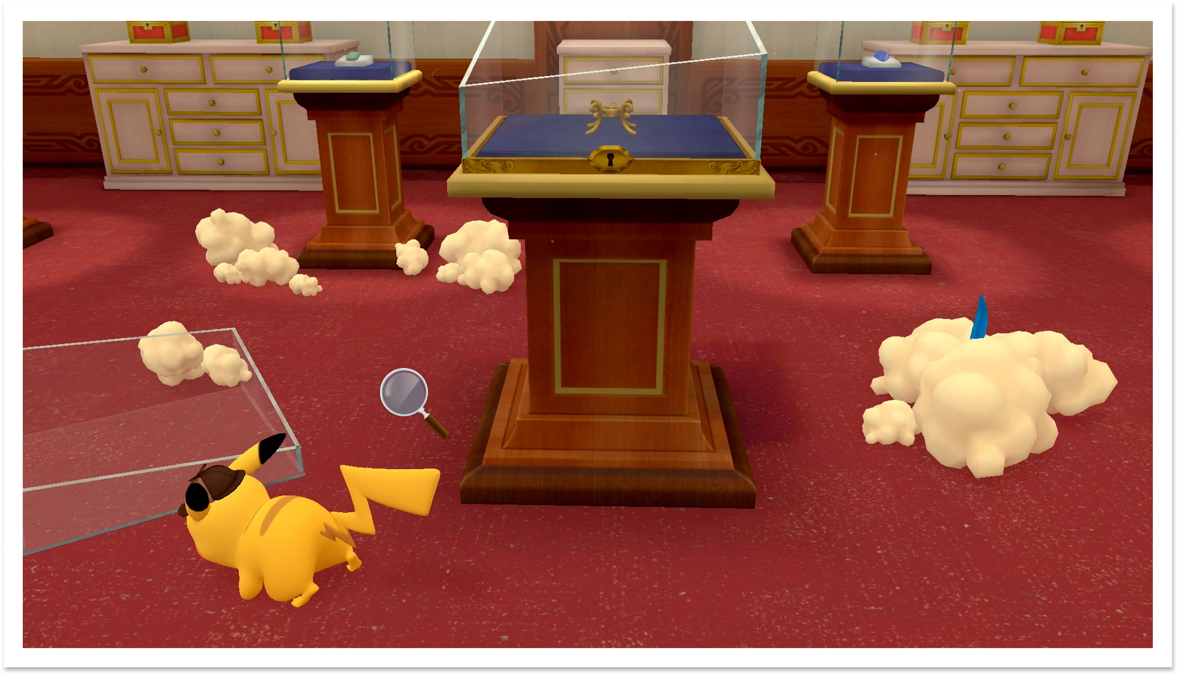 Pikachu searching for clues