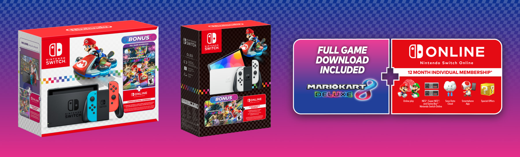 Mario Kart 8 deluxe plus 12 month individual membership