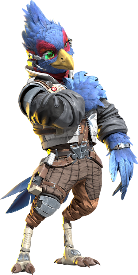 A holographic Falco Lombardi pulsates gently up and down. Star Fox עבור Nintendo Switch 2