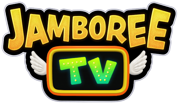 Logotipo para Jamboree TV.