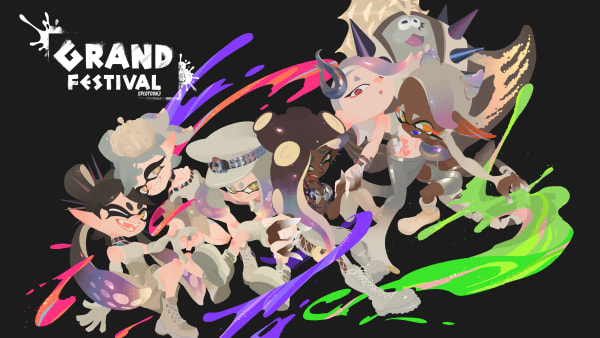 Splatoon 3 GRAND FESTIVAL ポスター Splatoon 3 Grand Festival is happening now
