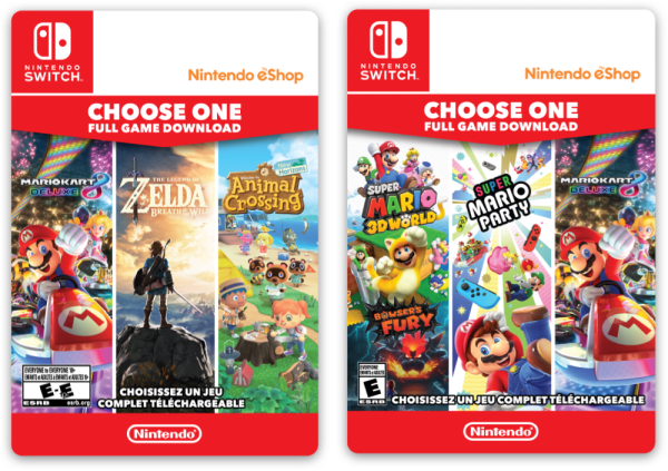 Nintendo eshop two game voucher 2025