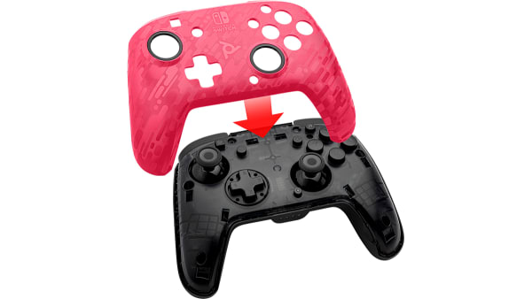 Faceoff Wireless Deluxe Controller for Switch - Pink