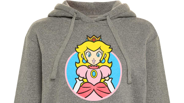 Mushroom Kingdom Collection Peach Pullover Hoodie Women s Cut L Nintendo Official Site