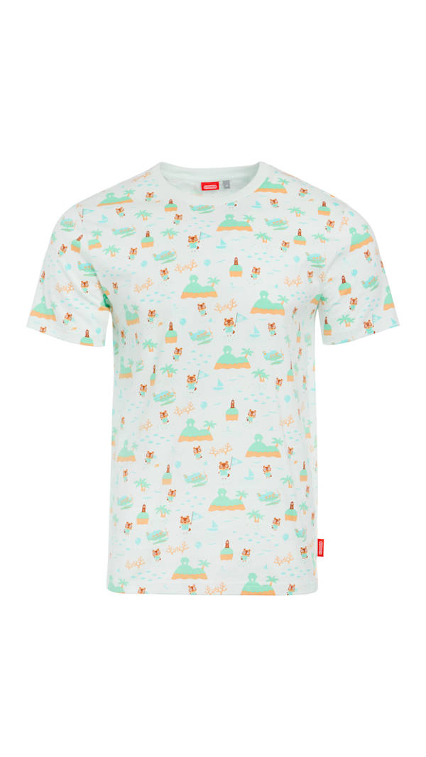 Animal Crossing どうぶつの森　Tシャツ Animal Crossing™: New Horizons Island Pattern T-Shirt - Nintendo