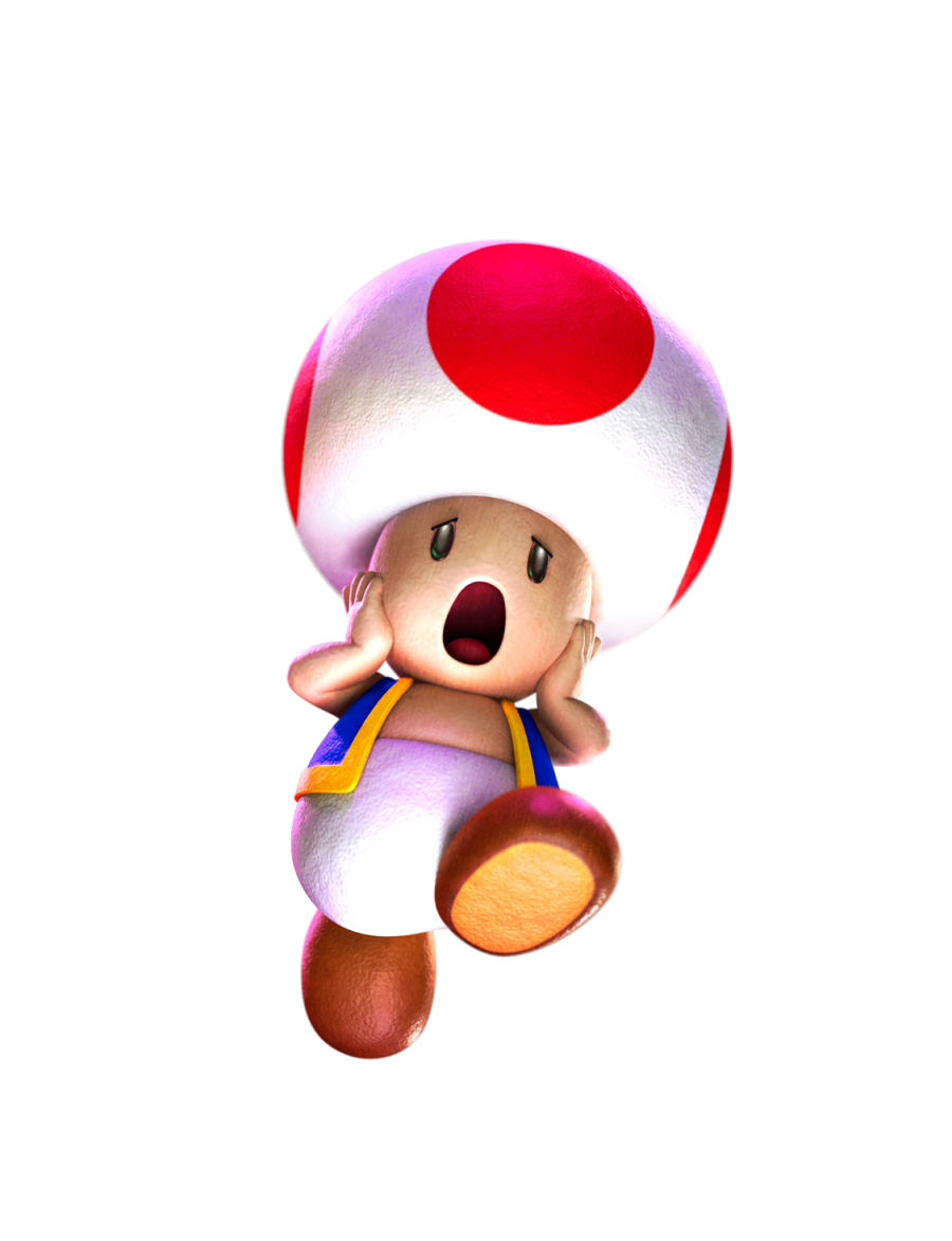 Toad looks mortified.