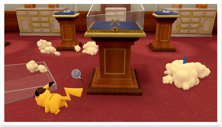 Pikachu buscando pistas
