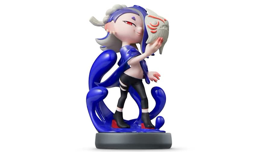 Amiibo de Shiver, personnage de Splatoon 3, sur une image produit officielle Nintendo