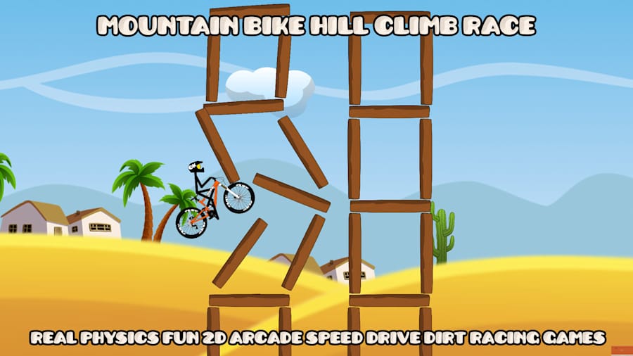 Mountain Bike Hill Climb Race: Real 2D Arcade Dirt Racing Games