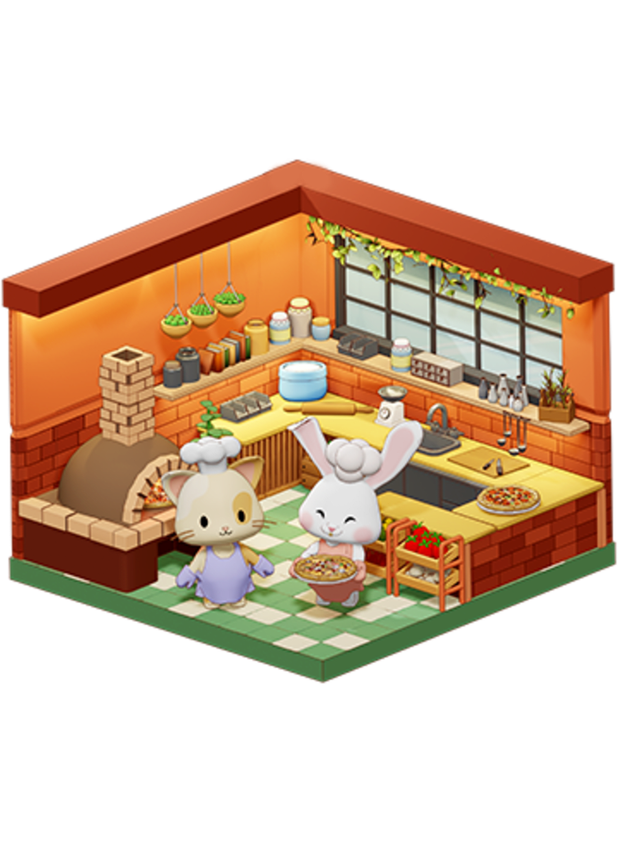 Cat&Rabbit Pizza Farming
