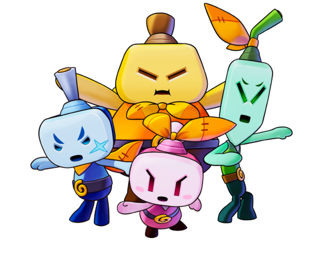 A group of rambunctious kids