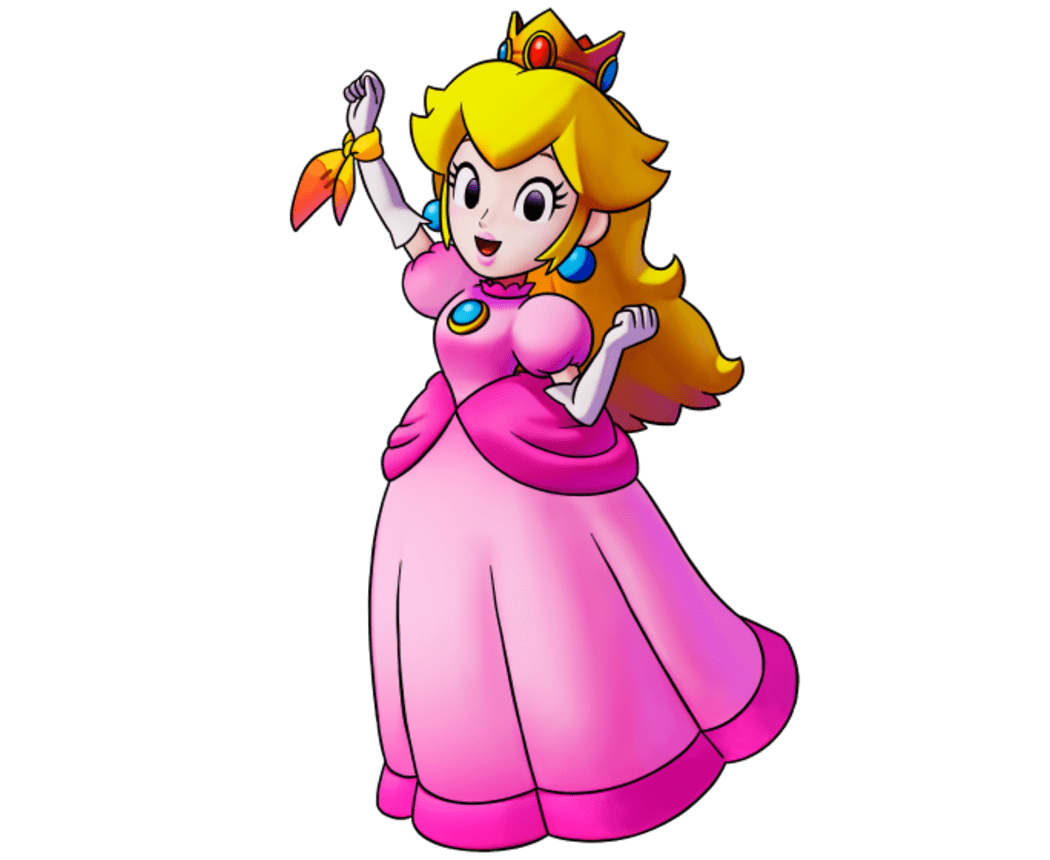 Princess Peach is shown. 