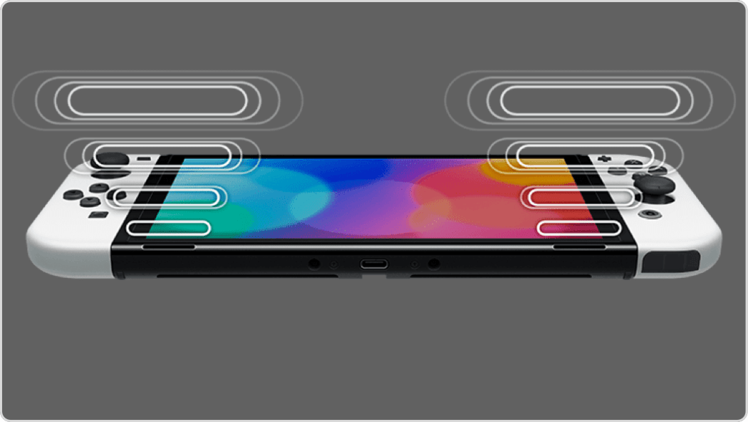 Nintendo Switch OLED enhanced speakers